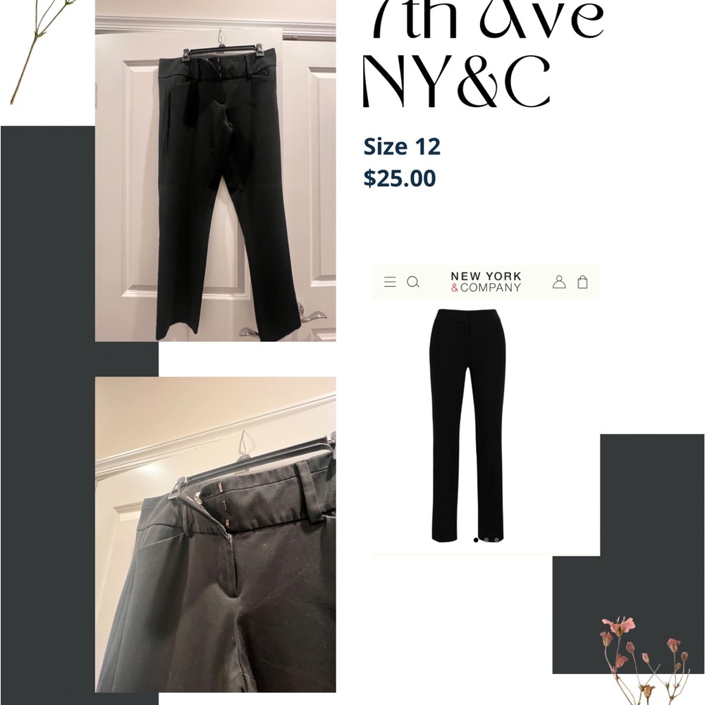 New York & Company Classic Black Trousers